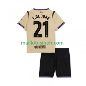Maillot de Foot FC Barcelone Frenkie de Jong 21 UCL Extérieur 2025-26 - Enfant